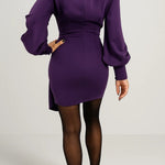 Sukienka Damska Mini – Elegancki Kopertowy Model na Wesele 1