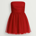 Sukienka Dziewczęca – Bez Ramiączek z Tiulową Spódnicą na Imprezy 1