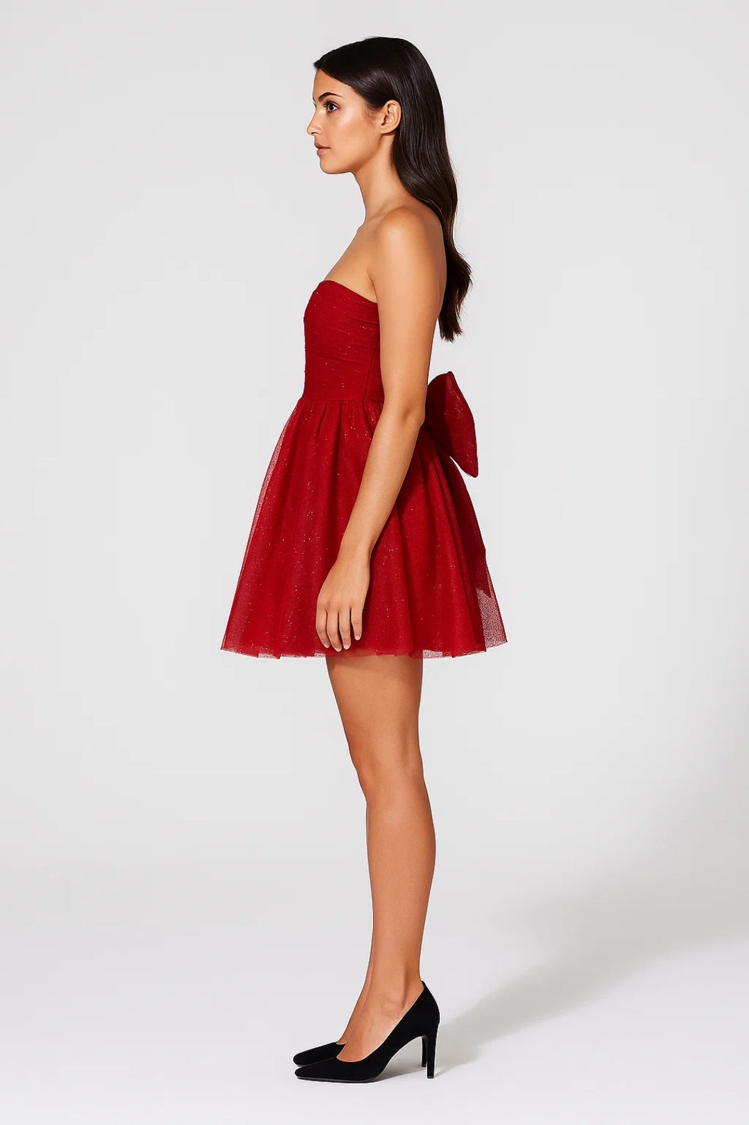 Sukienka Dziewczęca – Bez Ramiączek z Tiulową Spódnicą na Imprezy 2