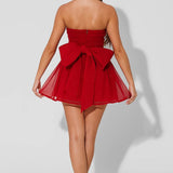 Sukienka Dziewczęca – Bez Ramiączek z Tiulową Spódnicą na Imprezy 3