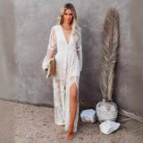 Sukienka Maxi Boho – Elegancki Dekolt V na Letnie Dni 2