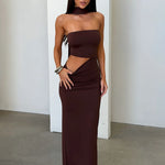 Sukienka Maxi – Elegancki Halter Neck na Letnie Imprezy 0