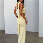 Sukienka Maxi – Elegancki Halter Neck na Letnie Imprezy 5