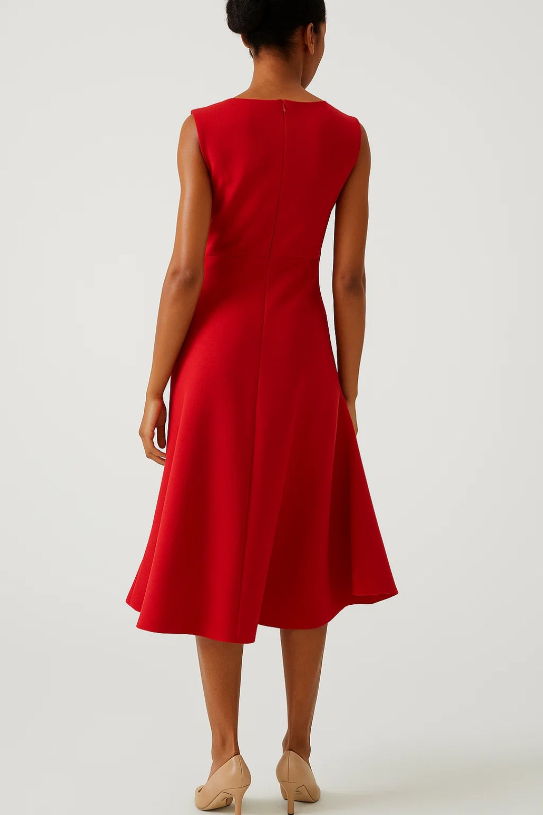 Sukienka Midi Elegancka – Stylowy Krój z Falbanami na Wesele 2