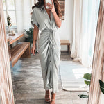 Sukienki Letnie – Elegancka Satynowa Sukienka Koszulowa Na Każdą Okazję 9