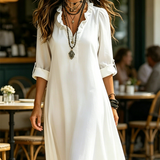 Sukienki Maxi Boho – Elegancki Dekolt w Serek na Letnie Dni 4