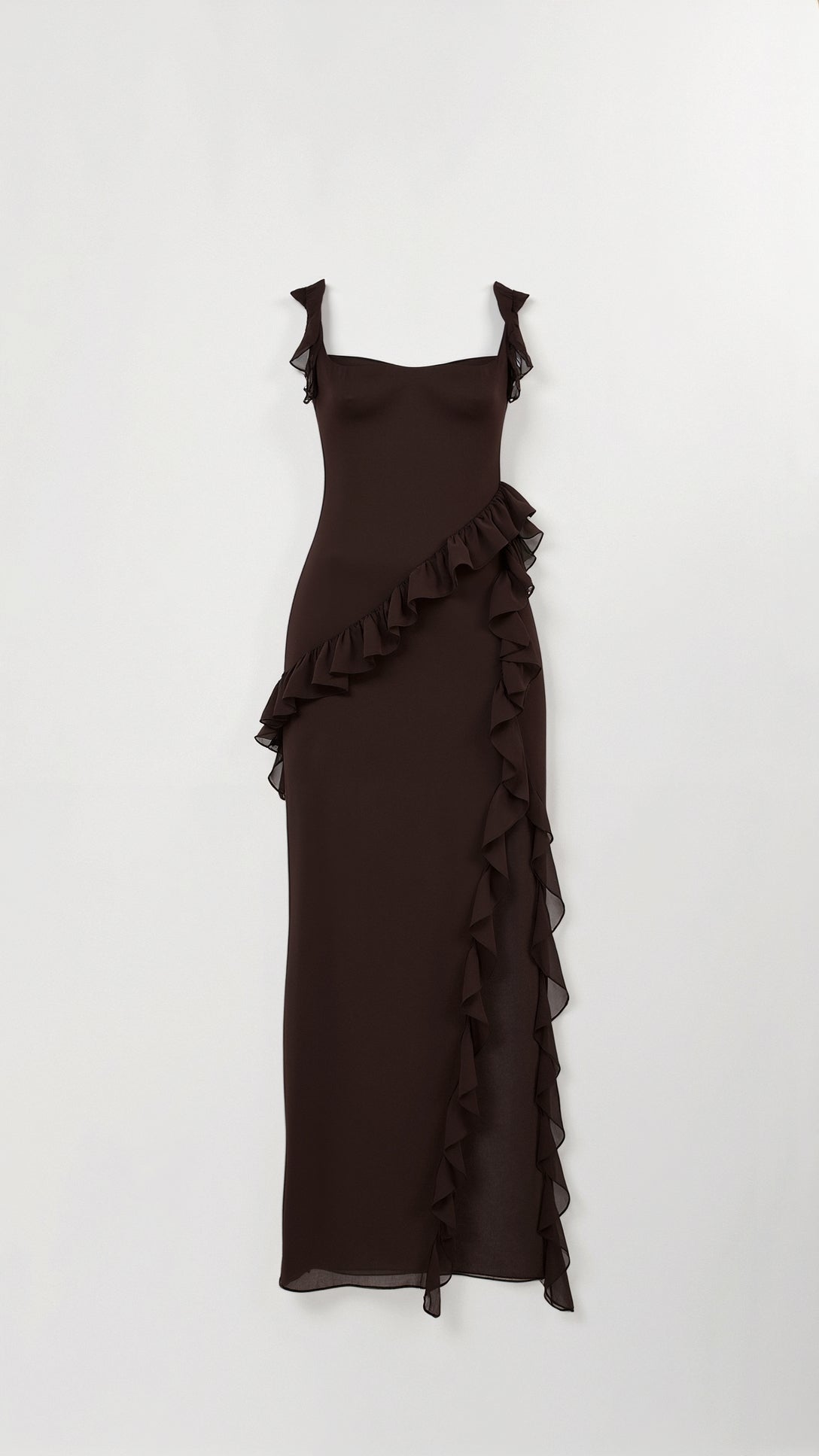 Sukienki Maxi – Eleganckie Falbany na Uroczystości 4