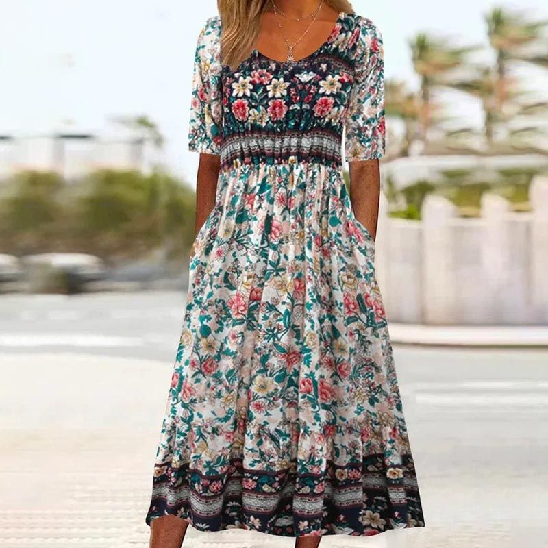 Sukienki na Wesele – Elegancki Boho Print i Komfort na Każdą Okazję 0