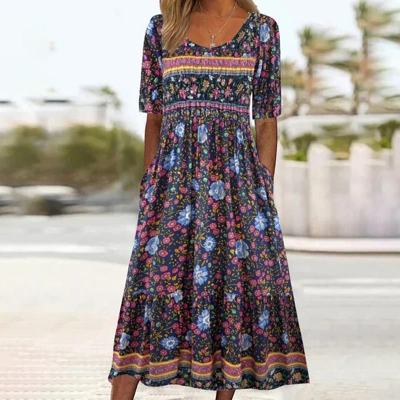 Sukienki na Wesele – Elegancki Boho Print i Komfort na Każdą Okazję 12