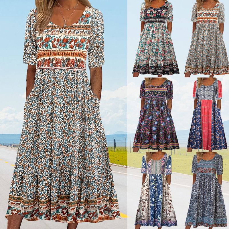 Sukienki na Wesele – Elegancki Boho Print i Komfort na Każdą Okazję 2