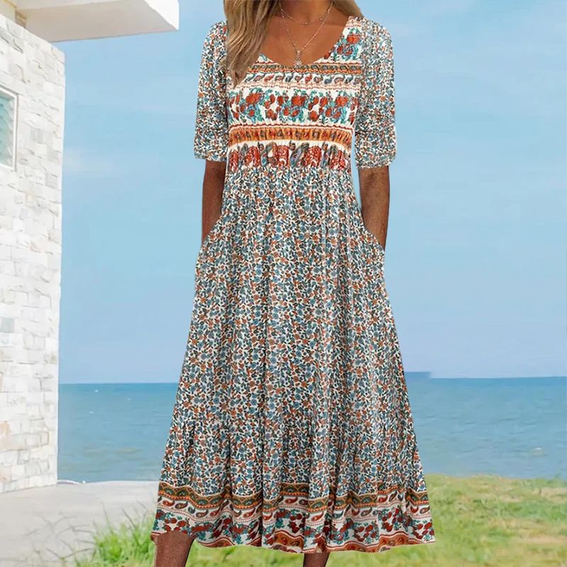 Sukienki na Wesele – Elegancki Boho Print i Komfort na Każdą Okazję 7