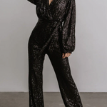 Zayna Damski Kombinezon Elegancki – Stylowy na Sylwestra 0