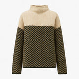 Zela Damski Sweter – Wysoki Kołnierz i Nowoczesny Styl 0