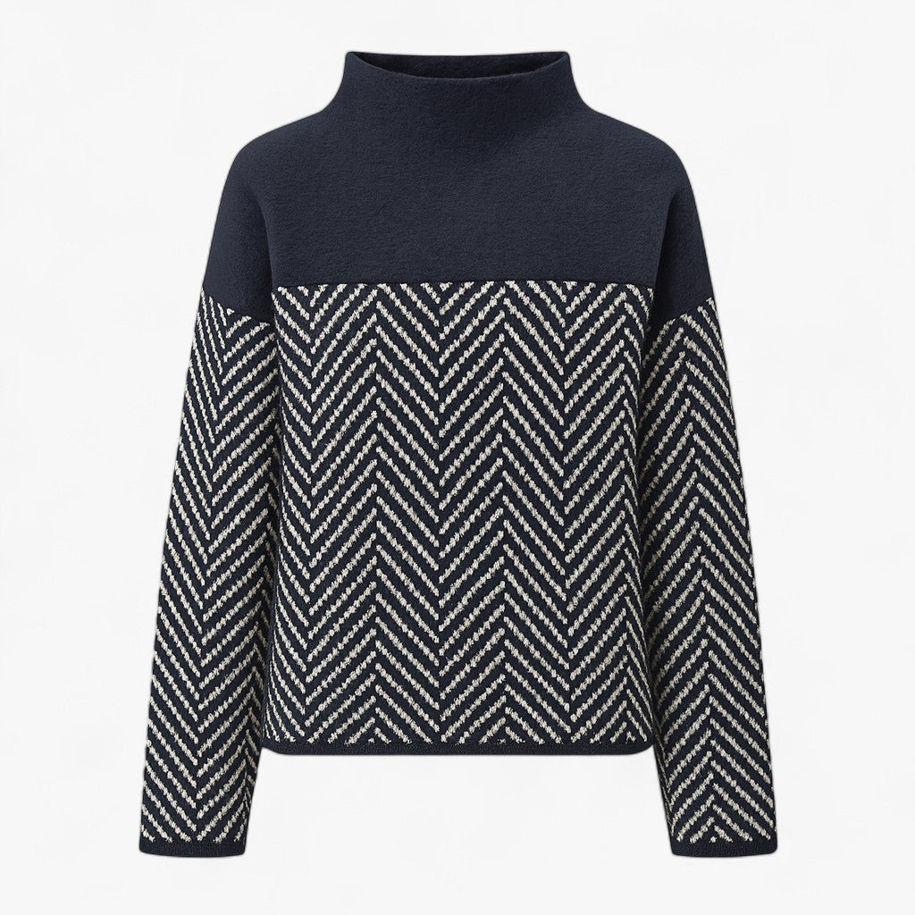 Zela Damski Sweter – Wysoki Kołnierz i Nowoczesny Styl 1