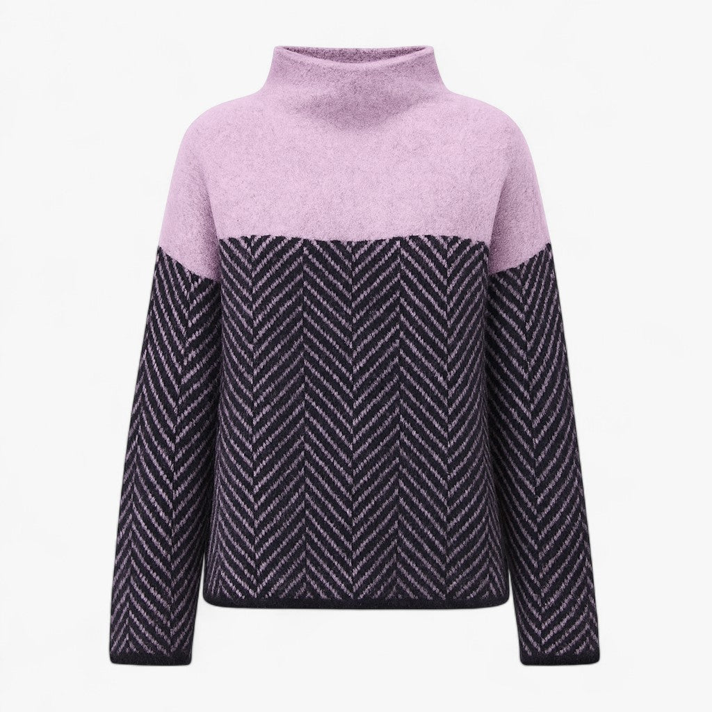 Zela Damski Sweter – Wysoki Kołnierz i Nowoczesny Styl 2