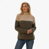 Zela Damski Sweter – Wysoki Kołnierz i Nowoczesny Styl 4