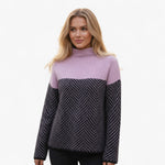 Zela Damski Sweter – Wysoki Kołnierz i Nowoczesny Styl 5