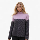 Zela Damski Sweter – Wysoki Kołnierz i Nowoczesny Styl 5