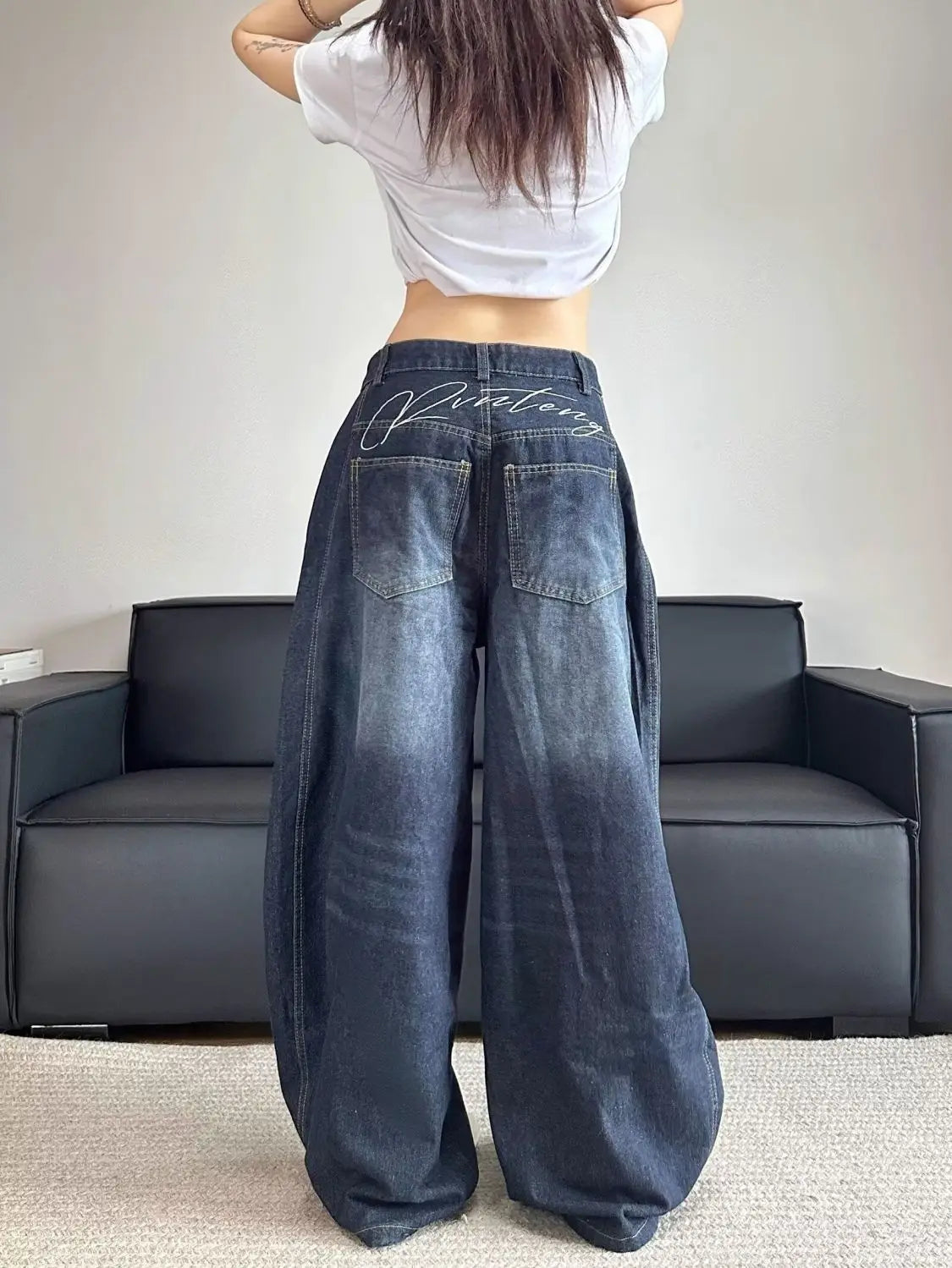 Zesty Damskie Dżinsy – Stylowe Luźne Vintage na Co Dzień 5