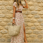 Zwiewna sukienka maxi – boho styl z paskiem dla komfortu i lekkości 0