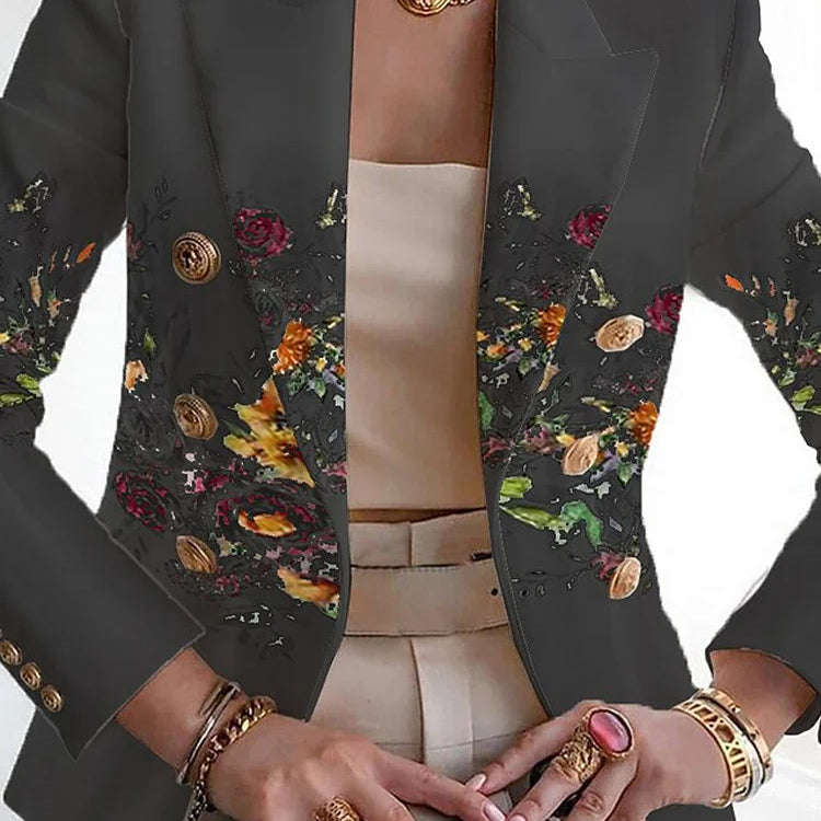 Damska Marynarka w kwiaty | Nieformalne