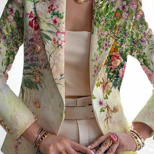 Damska Marynarka w kwiaty | Nieformalne