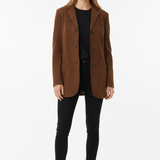 Damska Zamszowa Marynarka – Stylowy Design na Każdą Okazję