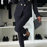 Damska Garnitur Marynarka z Dopasowaniem | Elegancki