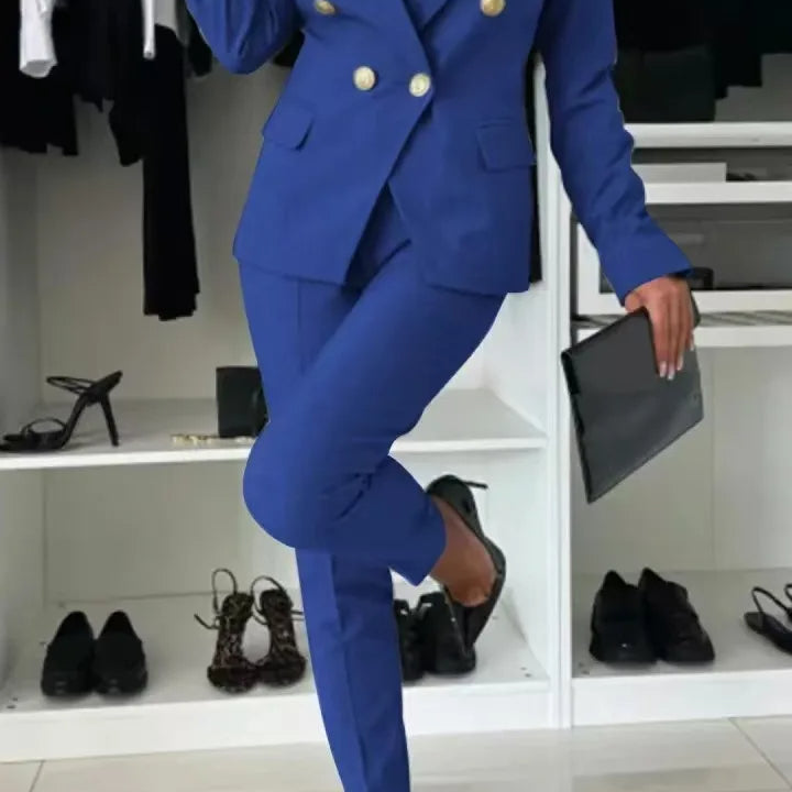 Damska Garnitur Marynarka z Dopasowaniem | Elegancki