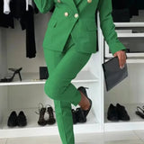 Damska Garnitur Marynarka z Dopasowaniem | Elegancki