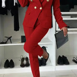 Damska Garnitur Marynarka z Dopasowaniem | Elegancki