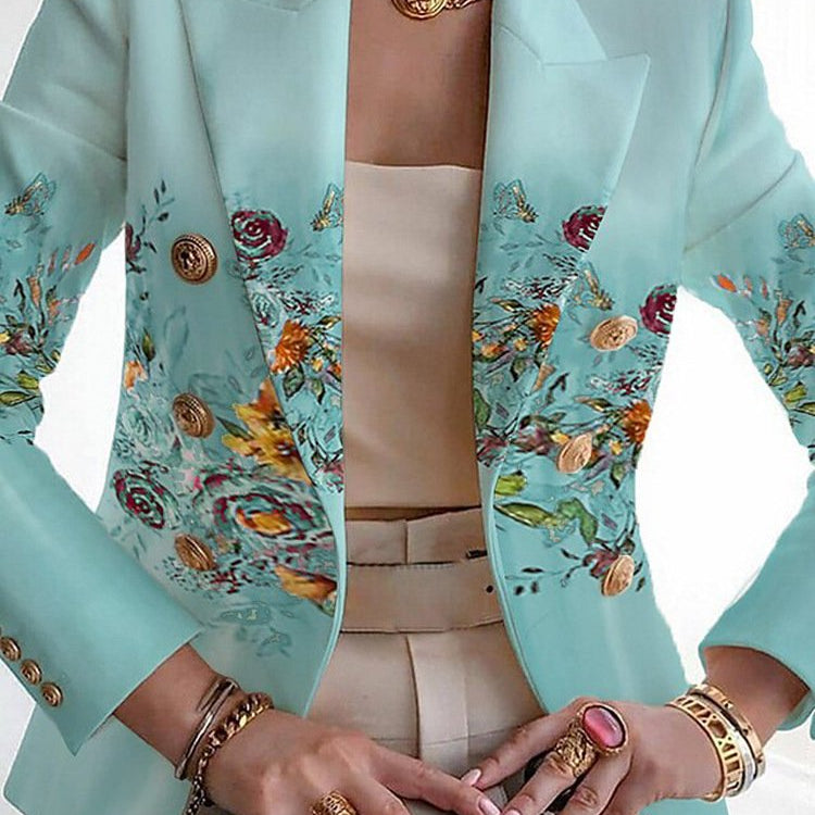 Damska Marynarka w kwiaty | Nieformalne