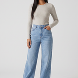 Dżinsy Damskie - z szerokimi nogawkami na co dzień