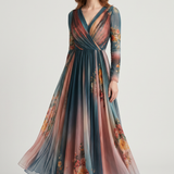 Sukienka Maxi – Kwiatowy Wzór Boho na Letnie Uroczystości