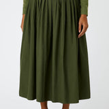 Spódnica Midi Damska - Luźna Plisowana Elegancka