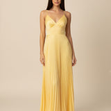 Sukienka Damska - Plisowany Dekoltem Wesele