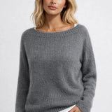 Sweter Damski - Prosty Krój Wygodny Stylowy Codzienny