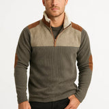 Sweter Męski - Oversize z Zamkiem Półgolf Casual
